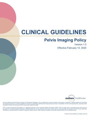 Evicore Pelvis Imaging Guidelines