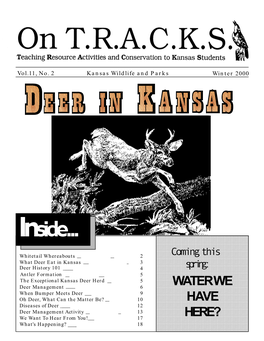 Vol.11, No. 2) Winter 2000 on TRACKS (Deer in Kansas