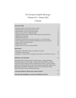 The European English Messenger