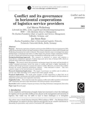 Conflict and Its Governance in Horizontal