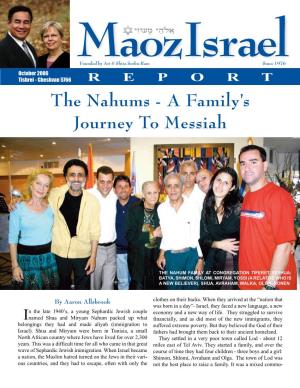 The Nahums - a Family’S Journey to Messiah