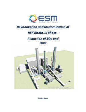Revitalization and Modernization of REK Bitola, III Phase- Reduction Of