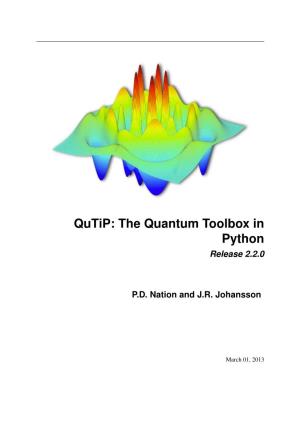 The Quantum Toolbox in Python Release 2.2.0