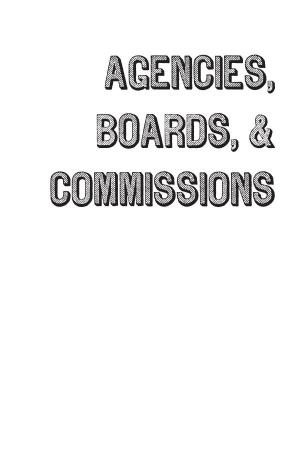 Agencies, Boards, & Commissions