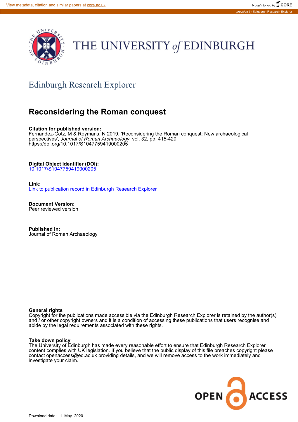 Edinburgh Research Explorer