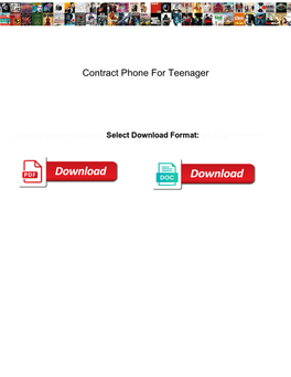 Contract Phone for Teenager