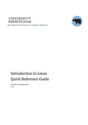 Introduction to Linux Quick Reference Guide Page 2 of 7