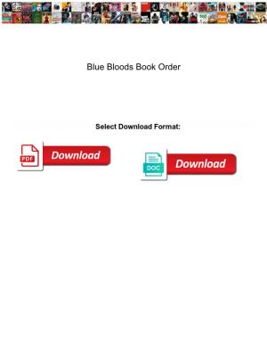 Blue Bloods Book Order