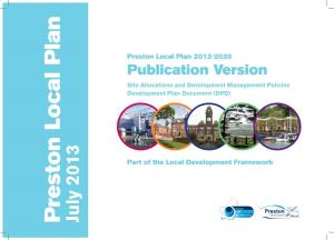 Preston Local Plan July 2013