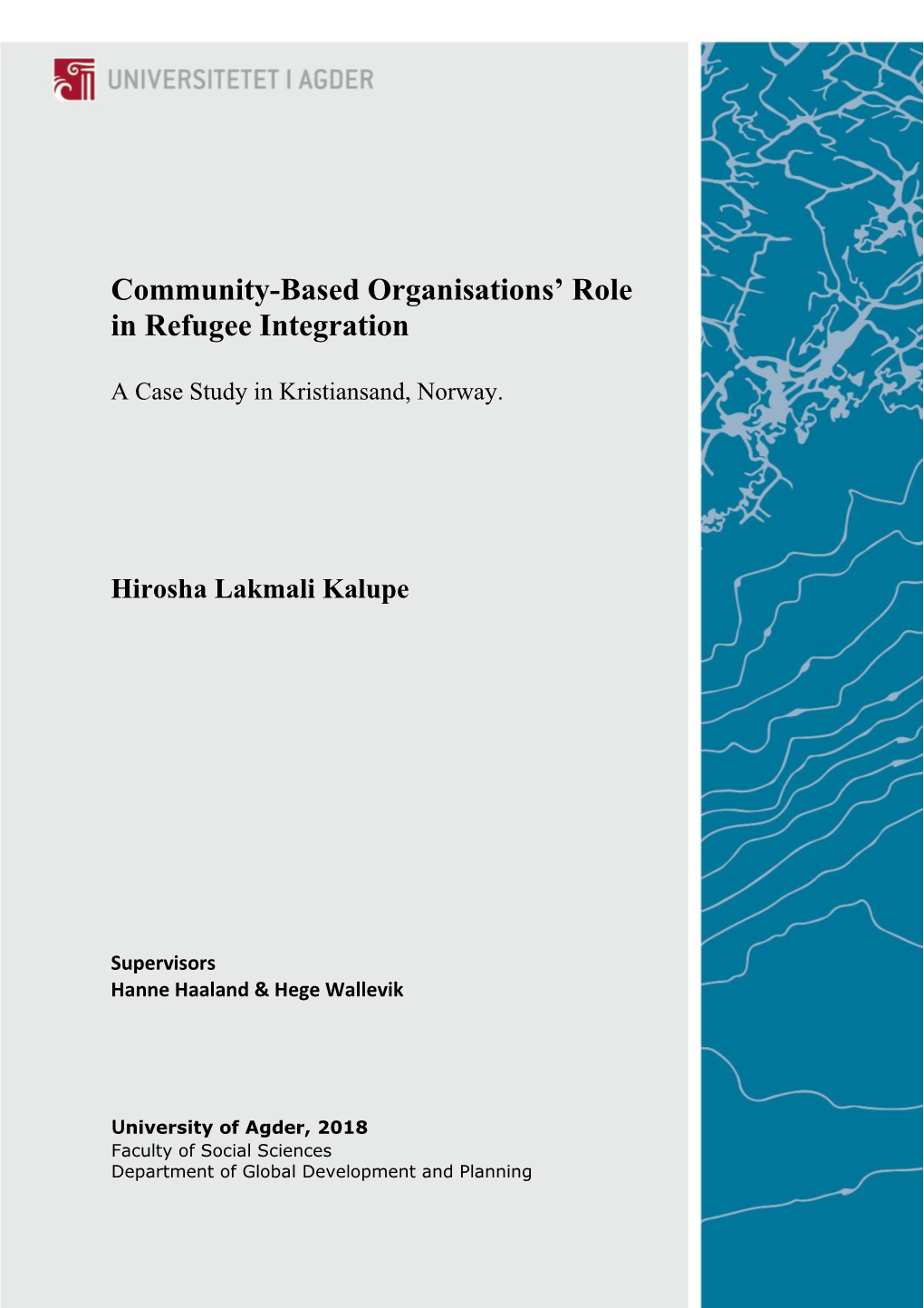 Community-Based Organisations' Role in Refugee Integration