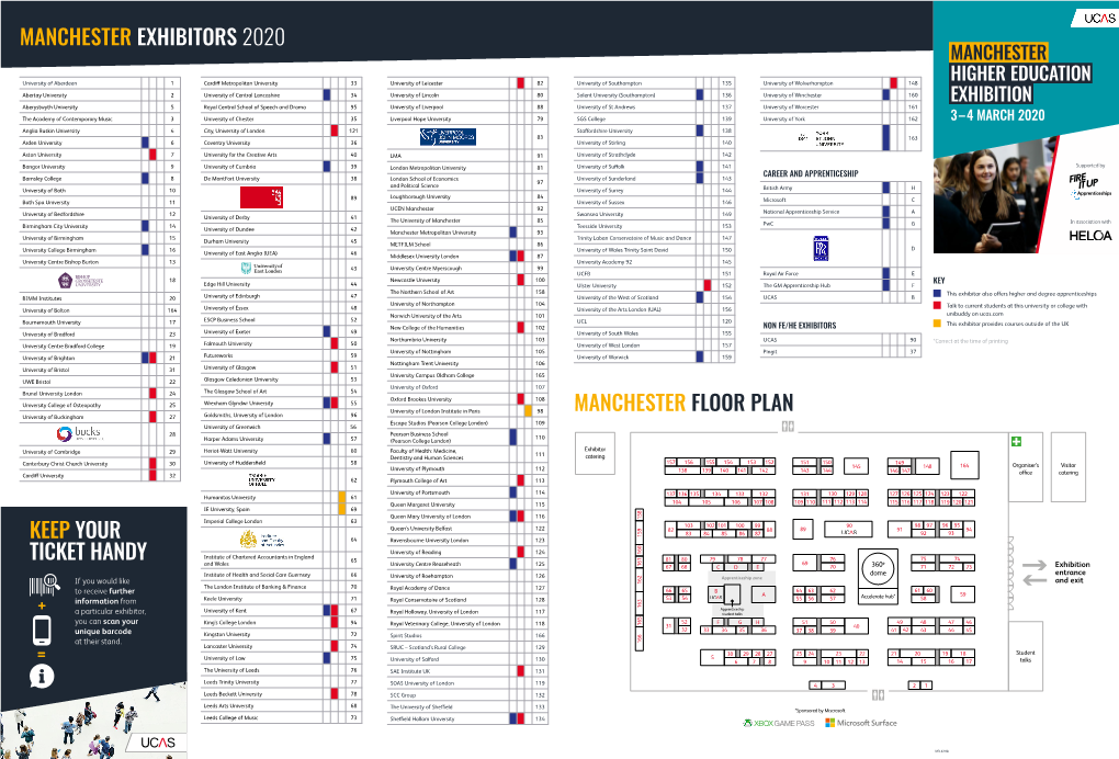 Manchester Floor Plan Manchester Exhibitors 2020