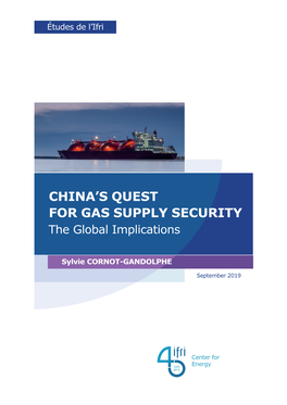 China's Quest for Gas Supply Security
