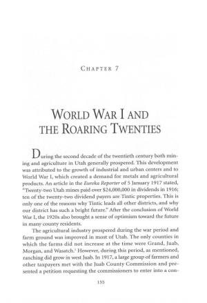 World War I and the Roaring Twenties