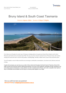 Bruny Island & South Coast Tasmania