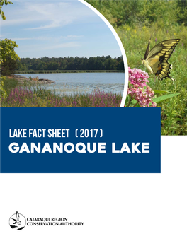 Lake Fact Sheet ( 2017 ) Gananoque Lake Lake Fact Sheets