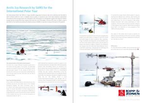 Arctic Ice Research by SAMS for the International Polar Year