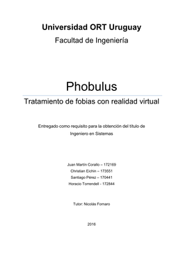Phobulus, Tratamiento De Fobias Con Realidad Virtual