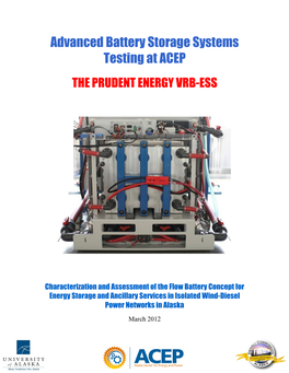 Advanced Battery Storage Systems Testing at ACEP