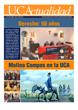 Molina Campos En La UCA Derecho: 50 Años