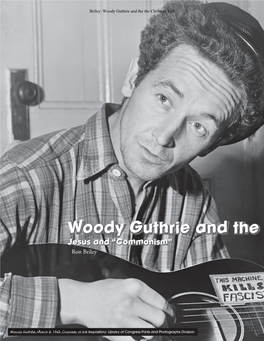 Woody Guthrie and the Christian Left: Jesus and “Commonism”