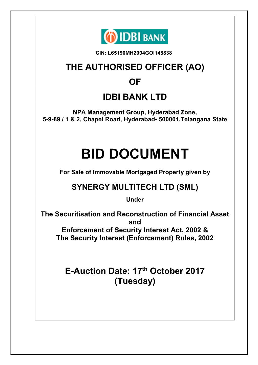 Bid Document