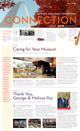 Thank You, George & Melissa Paz Caring for Your Museum