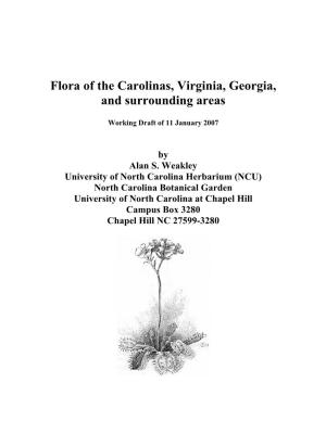100 Years of Change in the Flora of the Carolinas