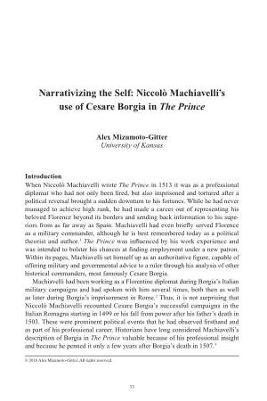 Niccolò Machiavelli's Use of Cesare Borgia in the Prince