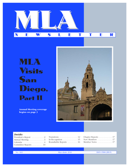 MLA Newsletter (161) 121-35