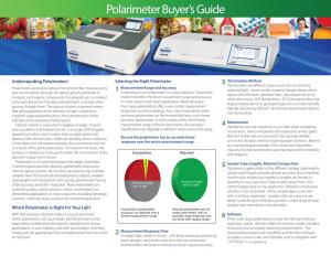 Polarimeter Buyer's Guide