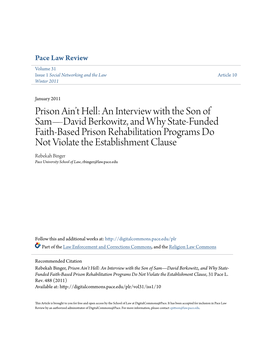 An Interview with the Son of Sam—David Berkowitz, And