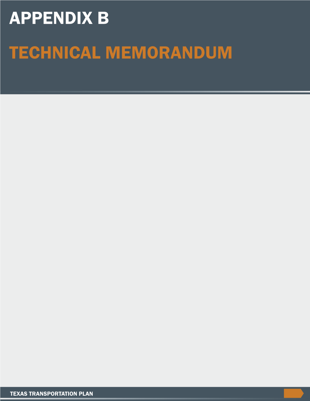 Appendix B Technical Memorandum