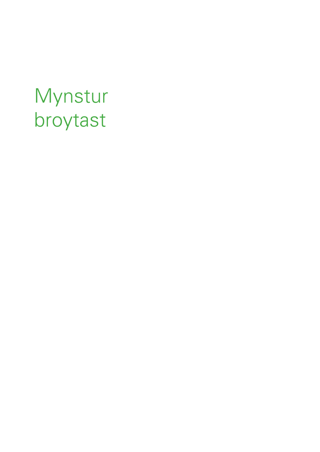 Mynstur Broytast