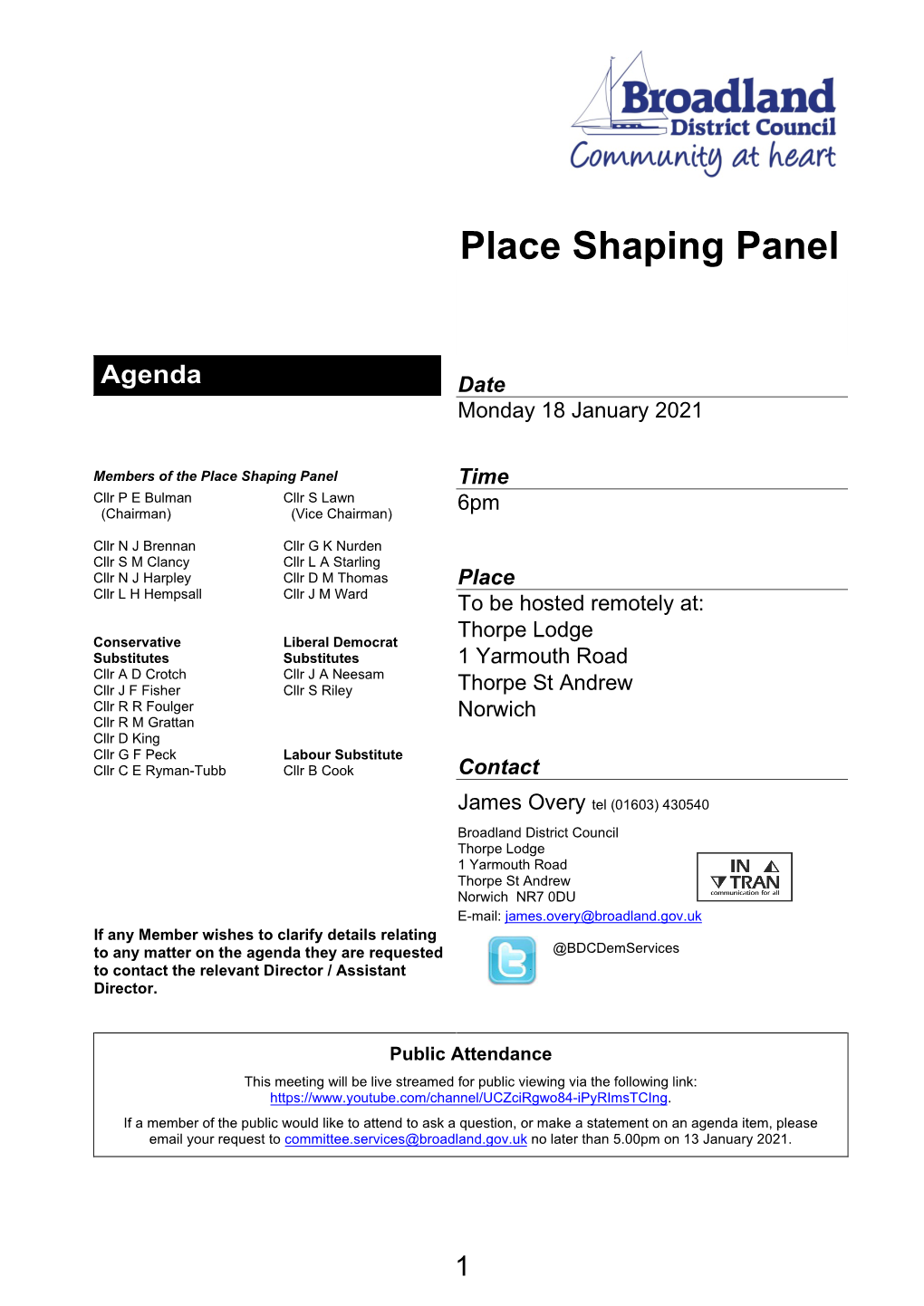 Place Shaping Panel