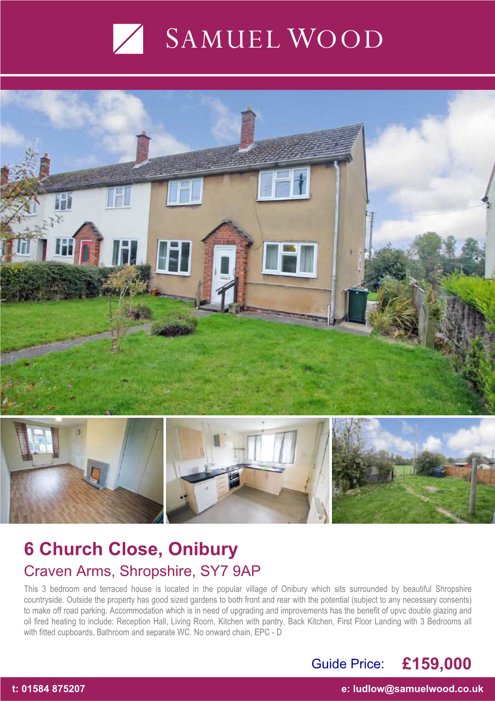 6 Church Close, Onibury