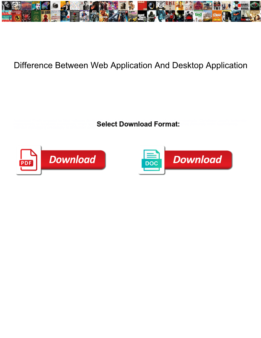 Difference Between Web Application and Desktop Application