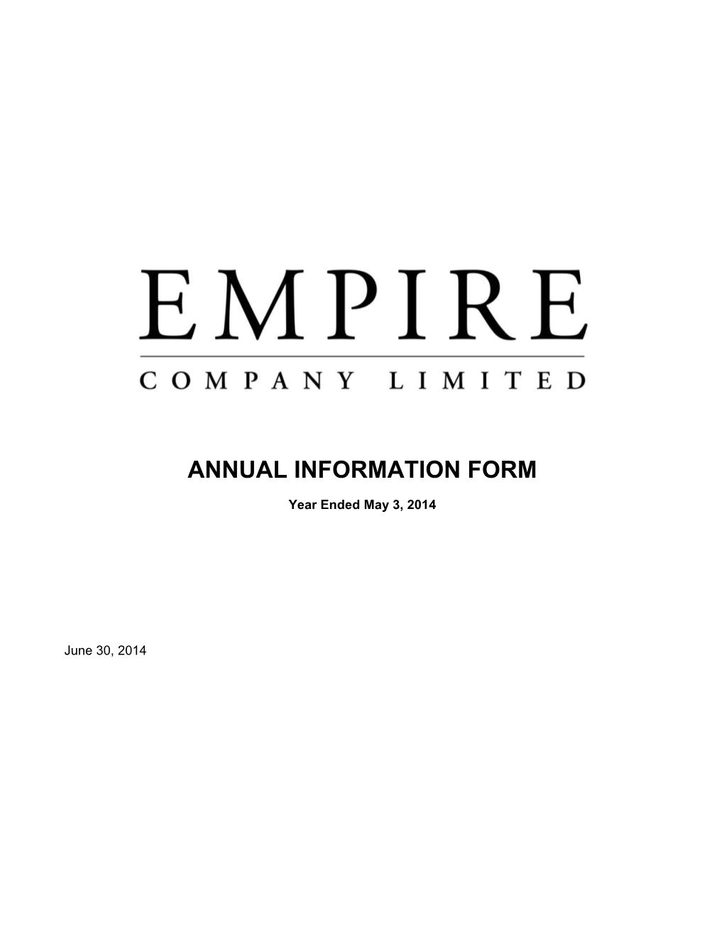 Annual Information Form