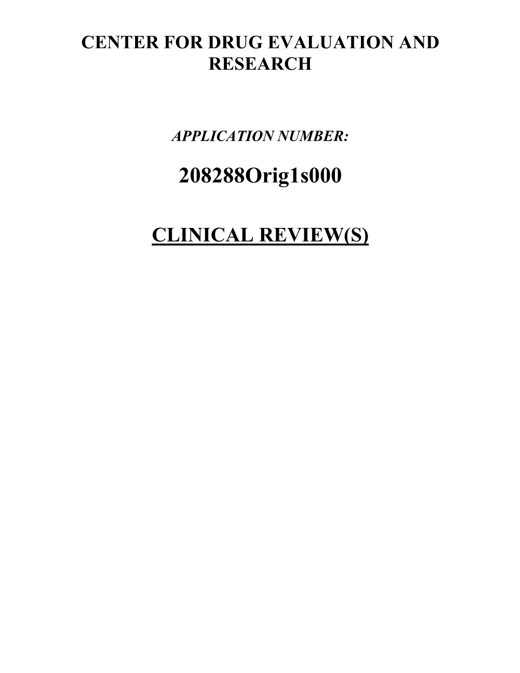 Clincal Review(S)