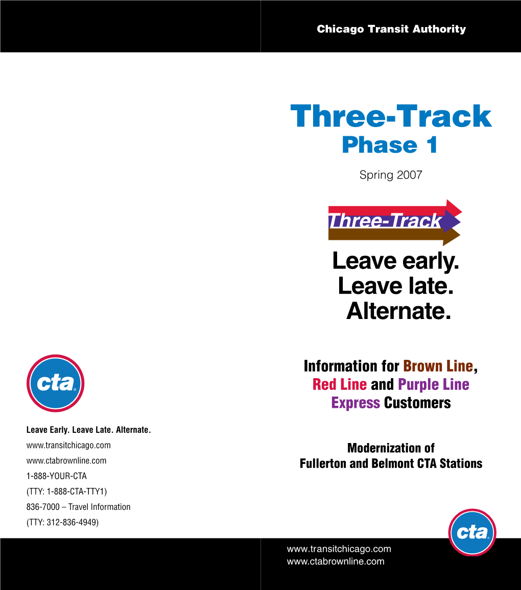 Three-Track Phase 1 Spring 2007