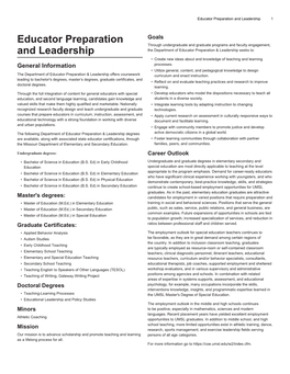 Educator Preparation and Leadership 1