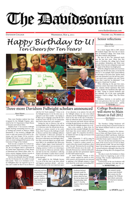 Happy Birthday to U! Brian Park Editor-In-Chief