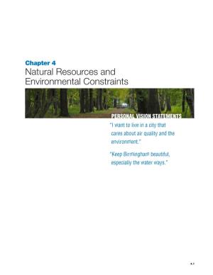 Chapter 4 Natural Resources and Environmental Constraints