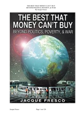 The Best That Money Can't Buy: Beyond Politics, Poverty, &