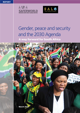 Gender, Peace and Security and the 2030 Agenda a Way Forward for South Africa