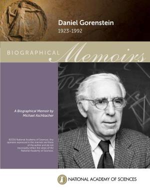 Daniel Gorenstein 1923-1992