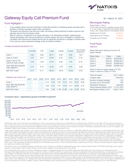 Gateway Equity Call Premium Fund