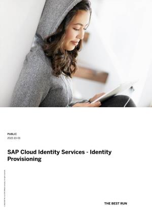 SAP Cloud Identity Services - Identity Provisioning Company