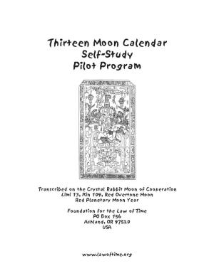 13 Moon Self Study Pilot Program