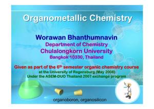Organometallic Chemistry Chemistry