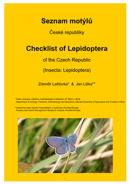 Lepidoptera Checklist Cr1a